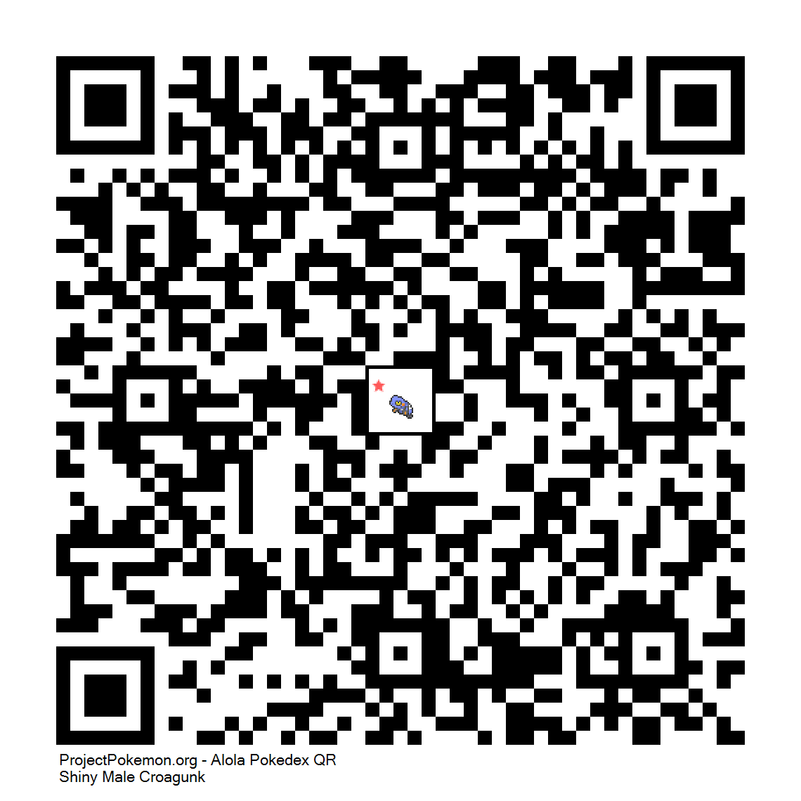 Cdigo QR de Croagunk variocolor